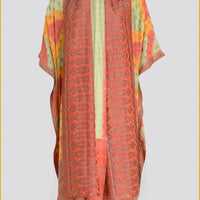 Maureen - Hand Cut Silk Hand Painted Long Jacket (7392472629444)