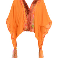 Gemma Ruffle Top - Silk Cotton With Chiffon (4709723308137)