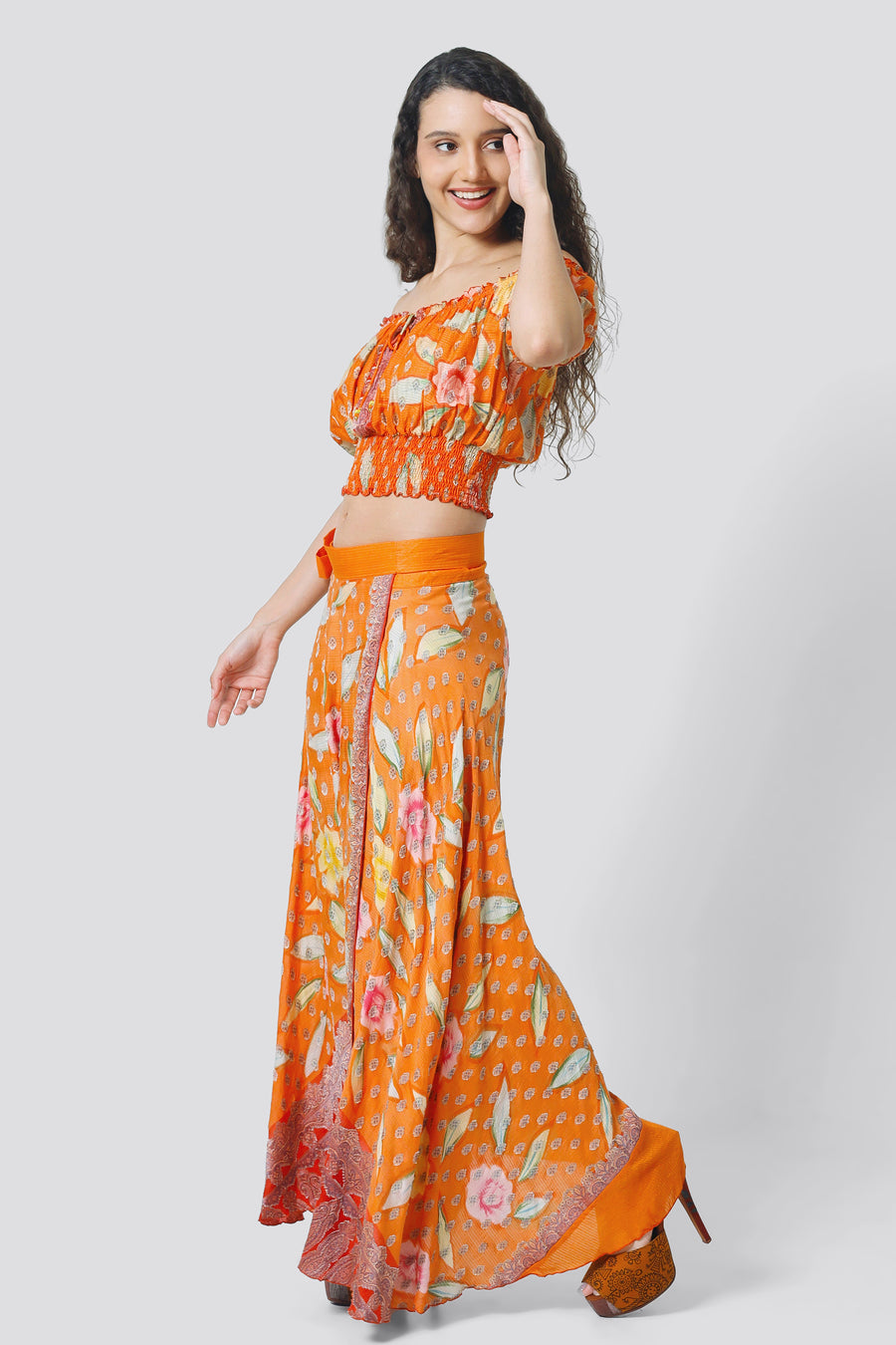 Karissa Crop Top - Hand Painted