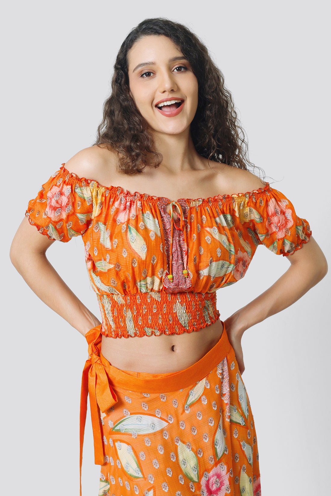 Karissa Crop Top - Hand Painted