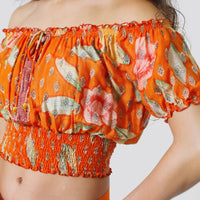 Karissa Crop Top - Hand Painted