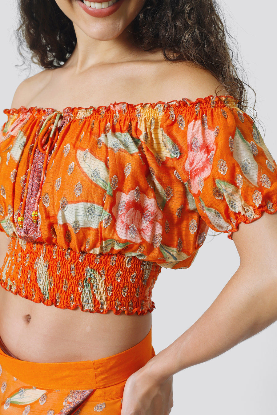 Karissa Crop Top - Hand Painted