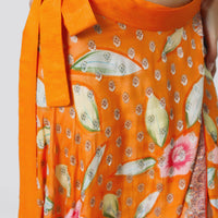 Ksenia Silk Wrap Skirt - Hand Painted