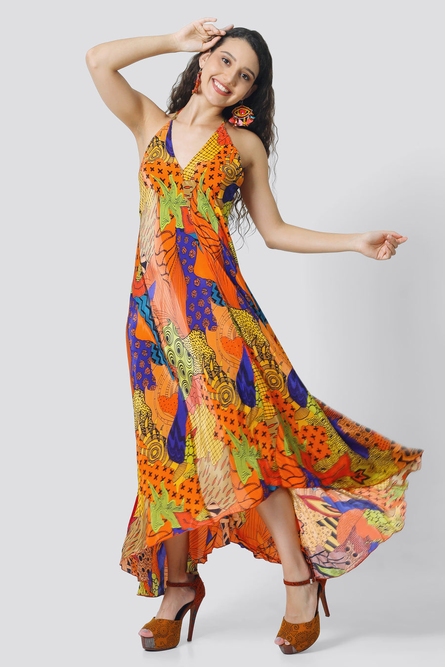 Charlene Dress – Digital African Print