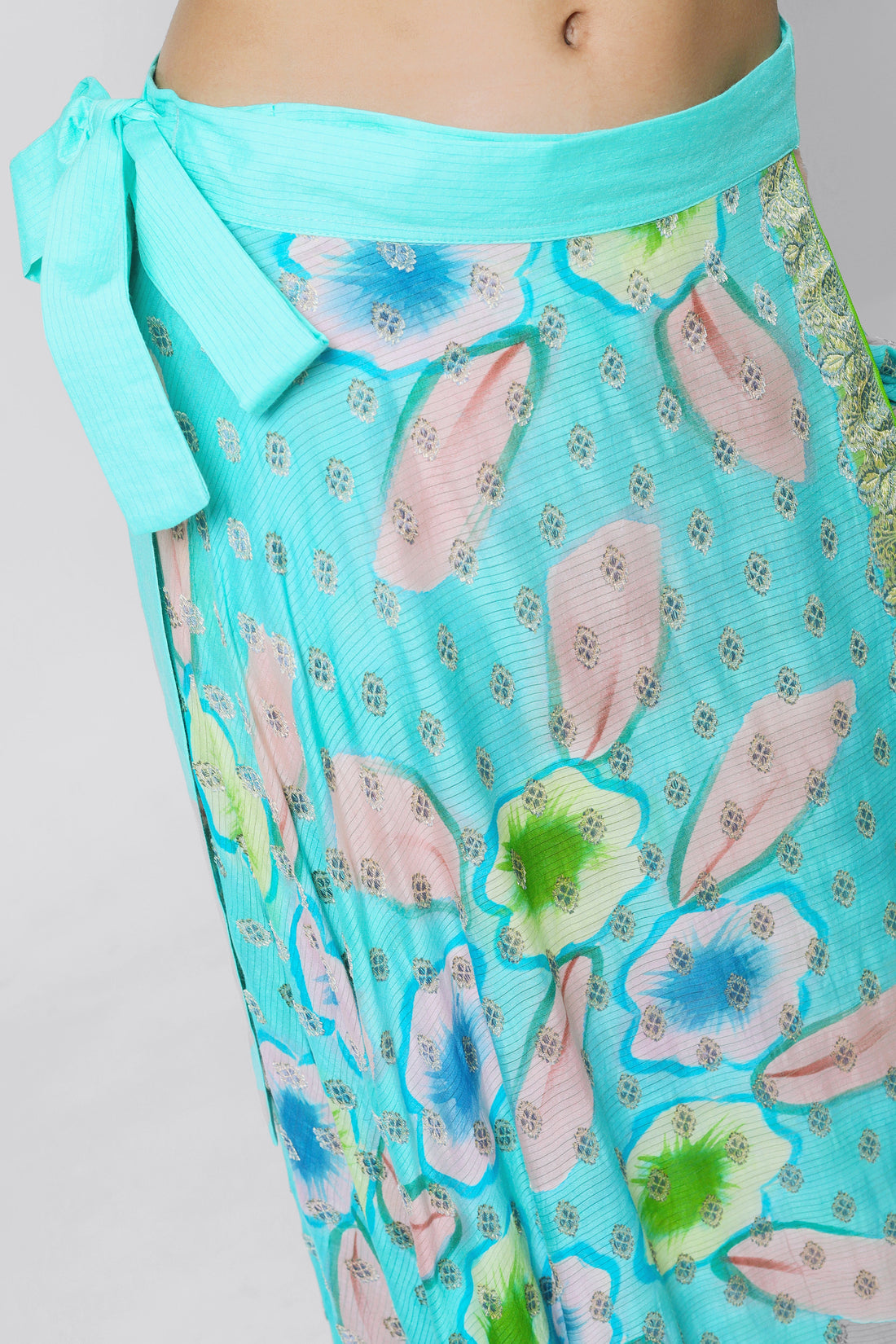 Ksenia Silk Wrap Skirt - Hand Painted