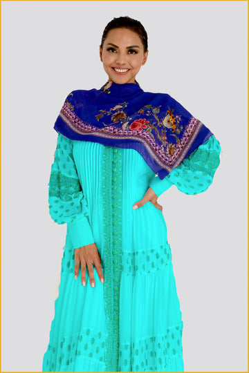 Zea - Original Tribal Print Rayon Digital Georgette Square (7343833350340)