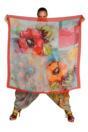 Chiffon Georgette Square Scarf (7287537303748)