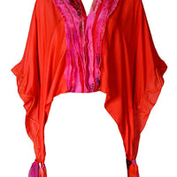 Gemma Ruffle Top - Silk Cotton With Chiffon (4709723308137)
