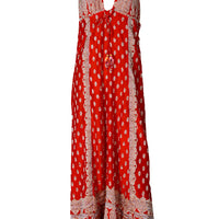 Klasum Halter Neck Dress- Hand Cut Jacquard Silk With Open Back (4400504766569)