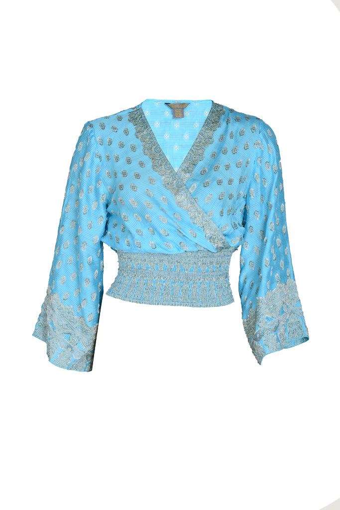 Erin - Hand Cut Silk Top (6698596237508)