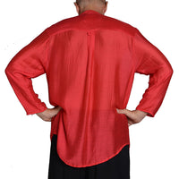 Raymond - Silk Cotton With Pleated Detail with Hand Carved Bone Buttons (4458553245801)