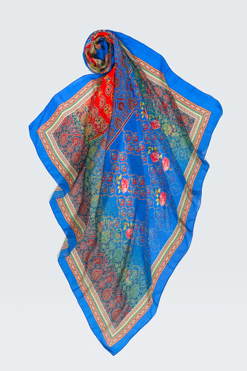 Oryza - Original Tribal Print Rayon Digital Georgette Square (7343833514180)